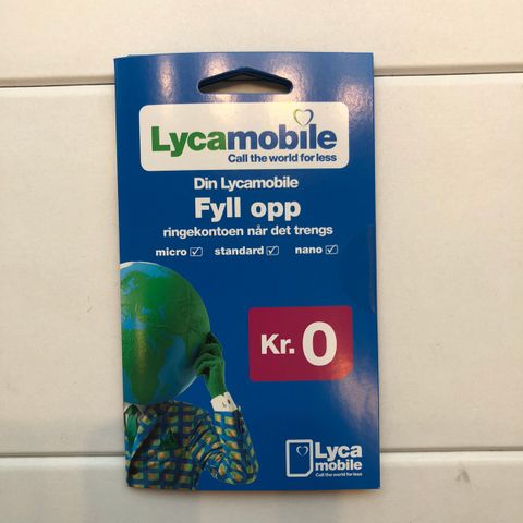 Lycamobile ringekontoen