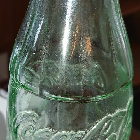 Coca-Cola glassflaske. Samleobjekt.