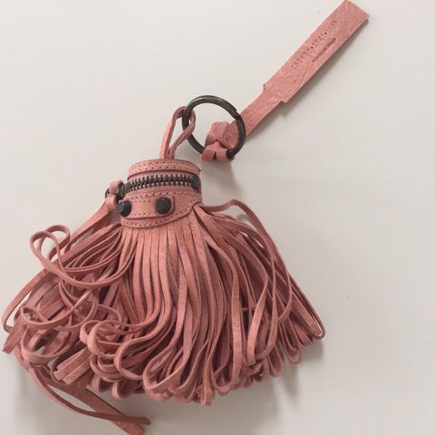 Balenciaga bag charm / nøkkelring i skinn