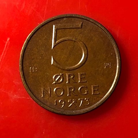 5 øre 1973. (1255A)