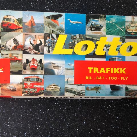 Trafikk LOTTO  (bil-båt-tog-fly) - 1970-tall