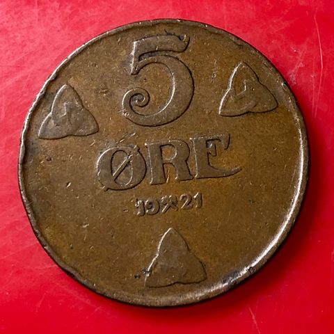 5 øre 1921. (1310A)