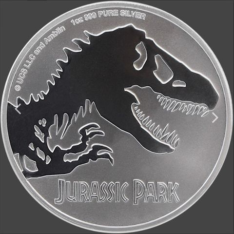 2020 NIUE 1 OZ SØLV «JURASSIC PARK» BU 1 igjen