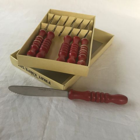 6stk vintage fruktkniver