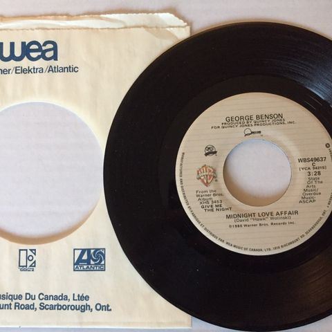 GEORGE BENSON / MIDNIGHT LOVE AFFAIR - 7" VINYL SINGLE