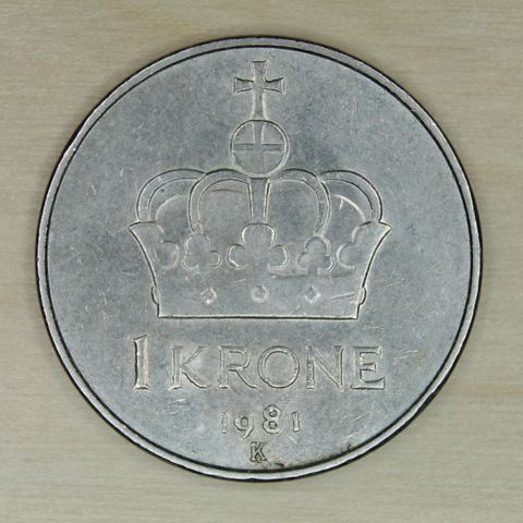 1 krone 1981 Norge   (617)