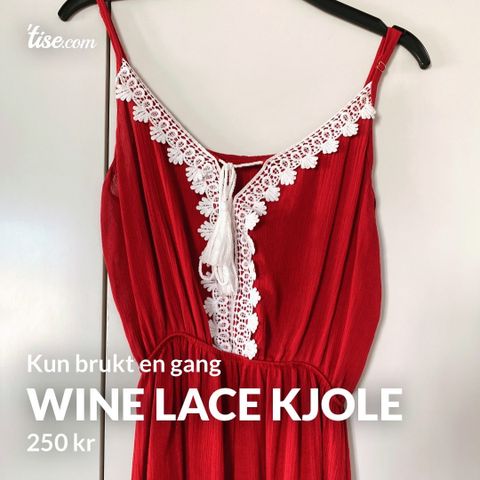 Wine Lace Kjole