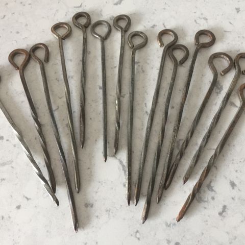 14 Vintage Metal Skewers