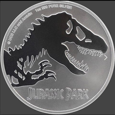 2020 NIUE 1 OZ SØLV «JURASSIC PARK» BU 1 igjen