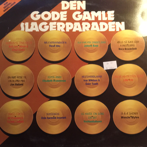 Den Gode Gamle Slagerparaden,kun orig. art  (LP, Comp 1977)