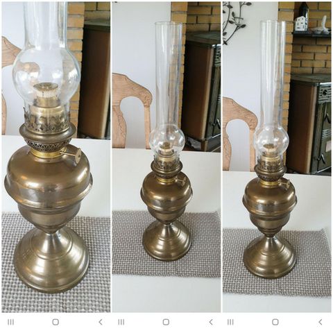 VINTAGE NYDELIGE SJELDEN VAKKER PARAFIN LAMPE 