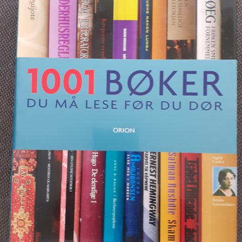 1001 BØKER DU MÅ LESE FØR DU DØR. BILLIGST PÅ NETT!