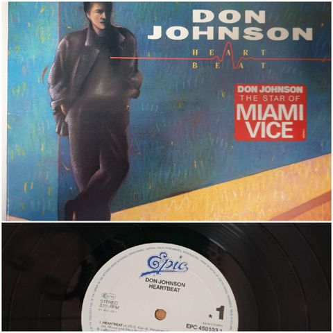 VINTAGE/RETRO LP-VINYL "DON JOHNSON/ HEARTBEAT "