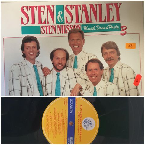 VINTAGE/RETRO LP-VINYL "STEN & STANLEY /MUSIK. DANS & PARTY 3"