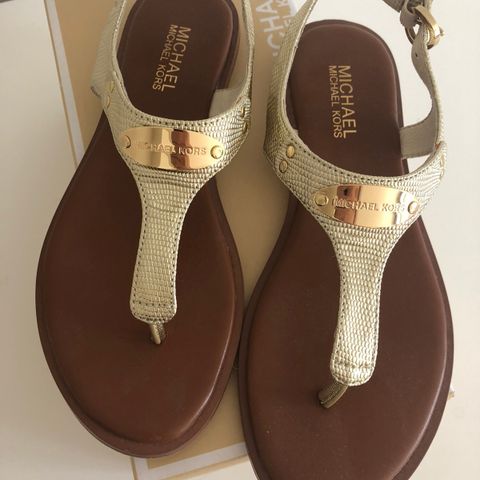 Michael Kors gullsandaler str 38