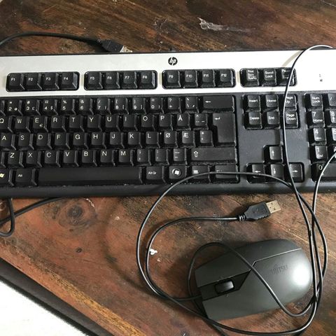 HP Classic Keyboard, Mouse (Dell, Logitech, & Fujitsu)