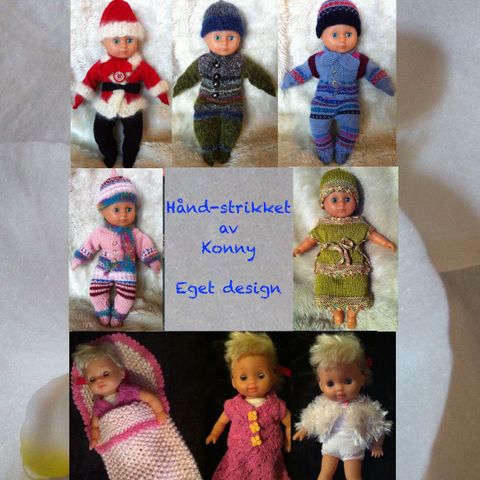 NYE Håndlagde Dukkeklær 30-35cm, 40-50cm, Barbi Eget design
