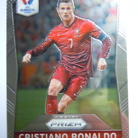 💎⚽️ Sjelden Cristiano Ronaldo Panini Prizm 2016 - Portugal fotballkort samlerkort