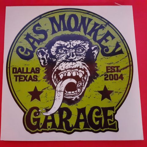 GAS MONKEY KLISTREMERKER SELGES