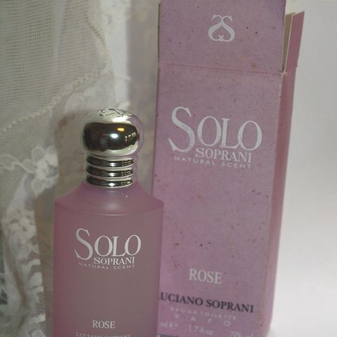 Luciano Soprani ** SOLO  ROSE ** 50 ml. Edt. Ny i eske. Parfyme.