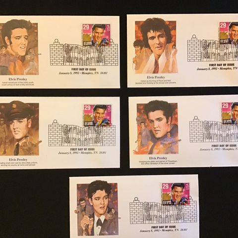 Elvis Presley, første utgave konvolutter.