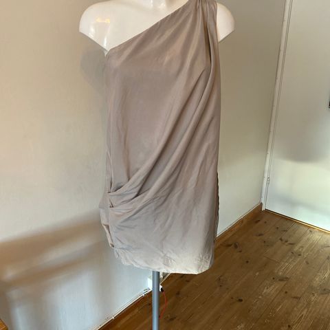 ACNE lysegrå bluse/kjole Atlantis AW10 100 % Silke