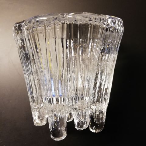 Hadeland Glassverk - Krystall lysholder. Raritet & Samlegjenstand