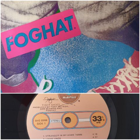 VINTAGE/RETRO LP-VINYL "FOGHAT/TIGHT SHOES "