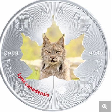 2015 CANADIAN WILDLIFE 1 OZ SILVER MAPLE LEAF SERIES – CANADIAN LYNX