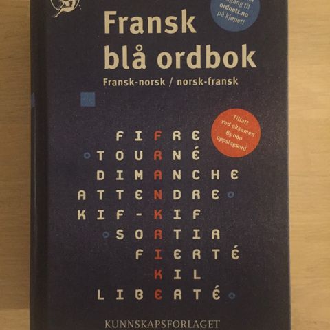 Fransk-norsk / norsk-fransk blå ordbok