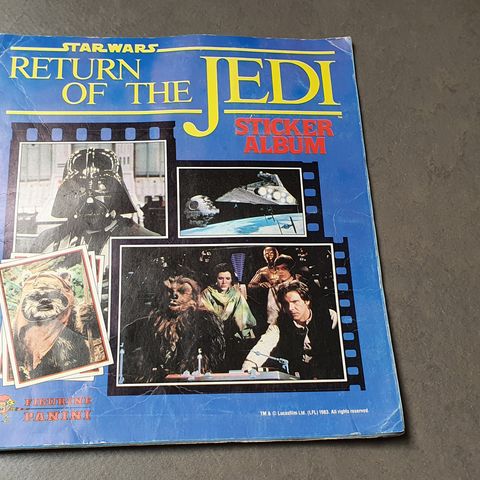 Komplett 1983 Star Wars samlekort album