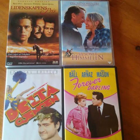 DVD Lidenskapens Pris__ forever darling-- delta gjengen-- så som i himmelen