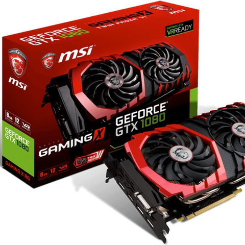 MSI GeForce GTX 1080 Gaming X! Lite brukt, selges rimelig.