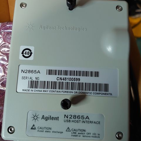 Agilent N2865A USB host module for DS3000 Series Oscilloscope, eks DSO3102A