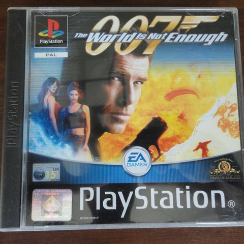 007 The World Is Not Enough James Bond Spill til Playstation 1