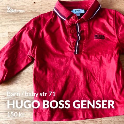Hugo Boss genser rød