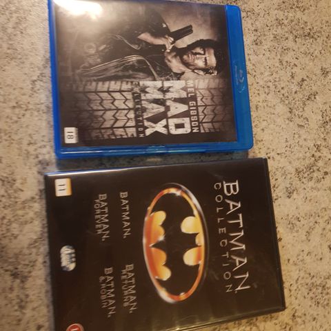 Batman colledtion og Max Max filmer