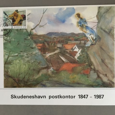 Norge 1987 "Skudeneshavn postkontor 1847-1987". Spesialstempel