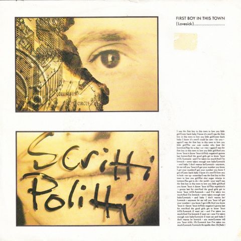 Scritti Politti – First Boy In This Town (Lovesick) ( 7", Single 1988)