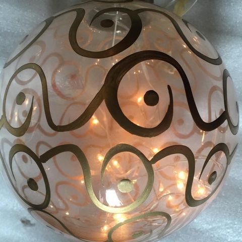 Liten glass kule lampe