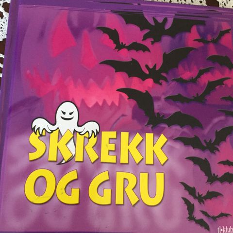 Skrekk og Gru.   Boka er som ny