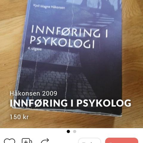 Innføring i psykologi Håkonsen 2009