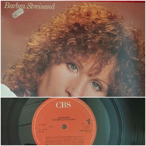 VINTAGE/RETRO LP-VINYL "BARBRA STREISAND/MEMORIES "