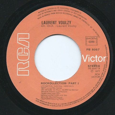Laurent Voulzy – Rockollection ( 7", Single, RE, Pap 1977)