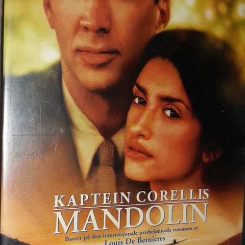 Captain Corelli's Mandolin(DVD)norsk tekst
