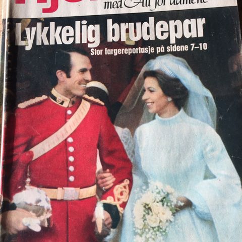 Det britiske kongehuset. Vintage ukeblad