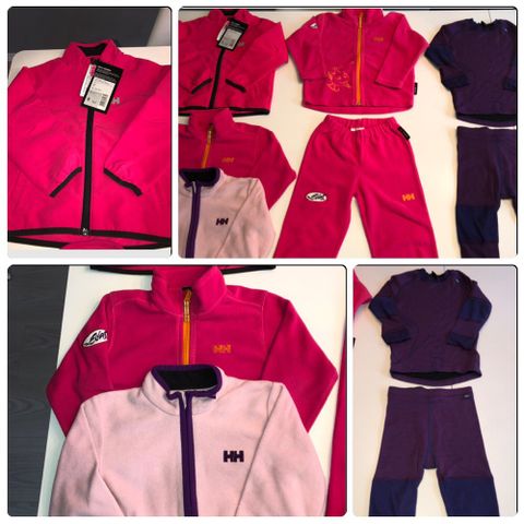 Helly Hansen . fleece . vindtett. ull . barn . høst . vinter . Strl 92-98