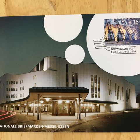 Norge 2014 Postens spesialkort "Int. Briefmarken-Messe", Essen med NK 1832