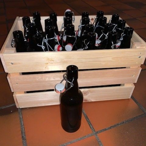 Brune øl flasker (0,33l) med patentkork