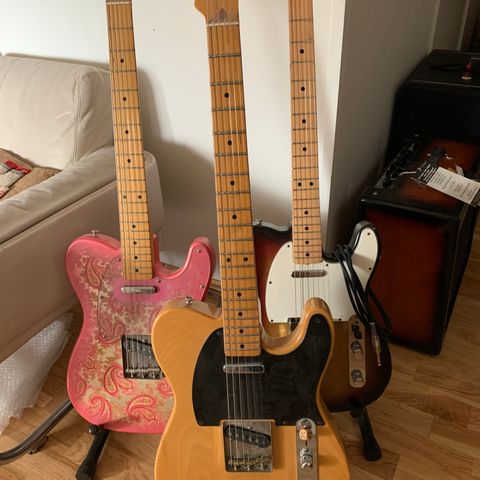 Fender/Squier JV Series gitar og bass ø.kjøpt.